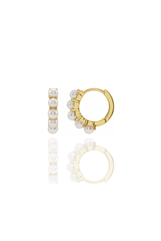 Freshwater Pearl Huggie Hoop
