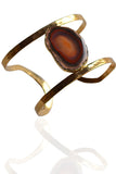 Agate Slice Cuff