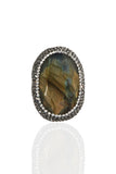 Labradorite Oval Ring