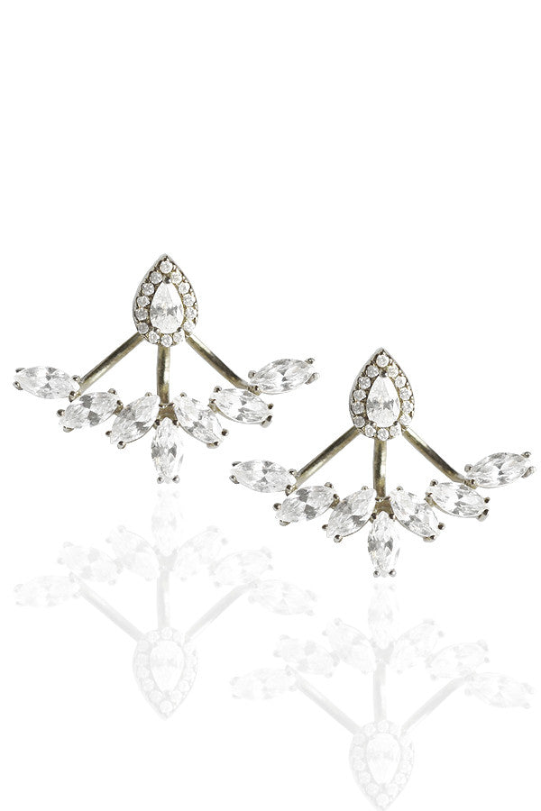 Silver Twirl Earrings