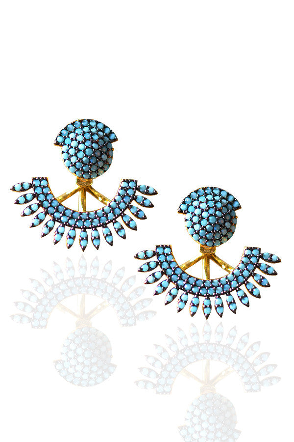 Turquoise Flare Earrings