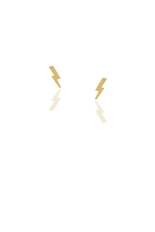 Teeny Tiny Lightning Bolt Studs